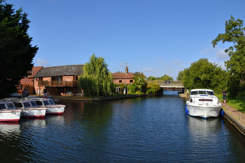 Wayford Bridge and Moorings on the River Ant
